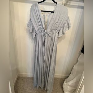 Womens light blue maxi dress